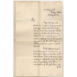 Albert E Jones - Fitzroy Victoria - Refusal by Faculty of Law for Second Year Examination Without Attending Lectures