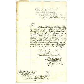 Arthur Blyth - Secretary - Office of Agent General for South Australia - London - First of Exchange for £200