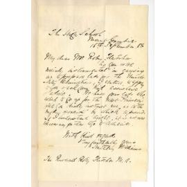 Reverend Hartley Williams - Mount Gambier - Letter to Reverend W R Fletcher - Local Junior Examinations