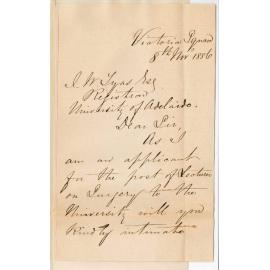 Dr William Gardner - Victoria Square Adelaide - Resignation as Member of the Council