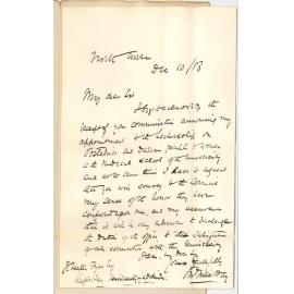 Dr Edward Willis Way - North Terrace - Thanking the Council for Electing Him Lecturer in the Medical School