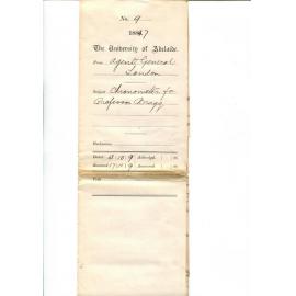 Agent General for South Australia - London - Chronometer for Professor Bragg