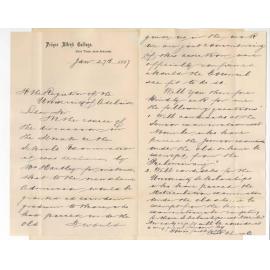 Frederic Chapple - Prince Alfred College - Concerning Students who Passed Junior Examination - Also University Scholarships and Matric