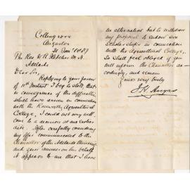 John Howard Angas - Collingrove Angaston - Agricultural College and the University