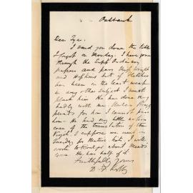 Professor David Frederick Kelly - Oakbank - Concerning the BA Examination