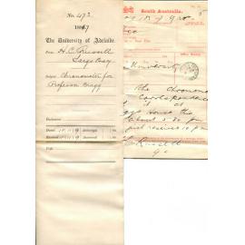 H C Russell - Largs Bay - Chronometer for Professor Bragg