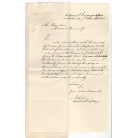 Dr Alexander Stuart Paterson - Colonial Surgeon - North Terrace - Concerning Payment for Burial of Paupers from the School of Anatomy - Obtaining Licences from Chief Secretary to Deliver Unclaimed Bodies