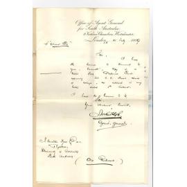 Arthur Blyth - Office of the Agent General for South Australia - London - Professor Lamb Approves Choice of College by Mr Clinton Coleridge Farr Angas Scholar