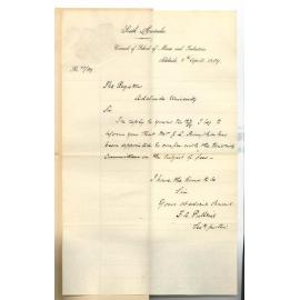 Frederick Arthur Pulleine - Secretary - Council of School of Mines and Industries - Mr J L Bonython Appointed to Confer with Committees Regarding Fees