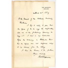 Robert William Chapman - The University - Admission Ad Eundem