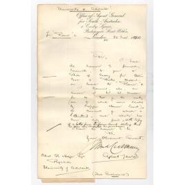 Agent General for South Australia - London - Forwarding Bill of Lading and copy of letter from Professor Lamb etc