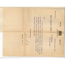 L W Stanton - Education Department - Concerning leave of absence granted Mr A Scott Superintendent of Students