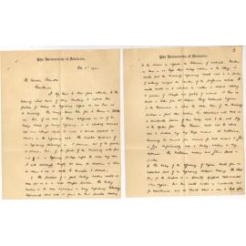 Professor Robert William Chapman - The University - Concerning Engineering School