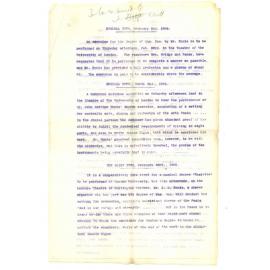 John Matthew Ennis - Sydney - Application for position of Professor of Music