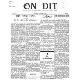On Dit. Volume 4, Issue 4