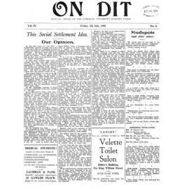 On Dit. Volume 4, Issue 6