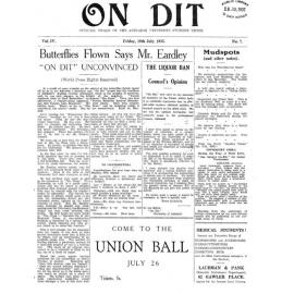On Dit. Volume 4, Issue 7