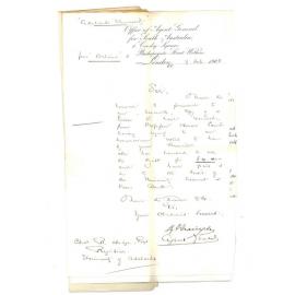 Henry Allerdale Grainger - The Agent General for SA - London - With respect to Professor Horace Lambs Honorarium