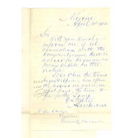 A Sandercock - Nairne - Requesting information of junior violin class at Conservatorium