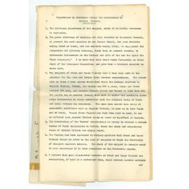 Professor Edward von Blomberg Bensley - To Chancellor - The University - Question of providing for instruction in Ancient History