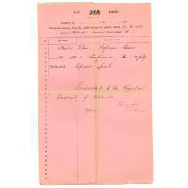 Henry Allerdale Grainger - The Agent General for South Australia - London - Cable Dr Paton Professor Beare unable to attend Conference - No reply received Professor Lamb