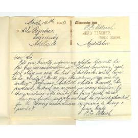 R E Ullrich - Head Teacher - Public School Middleton - Concerning Economics lectures