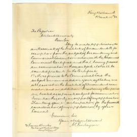 A C Finlayson - Adelaide - Exemption from Accountancy and Commercial Law for Commercial Certificate