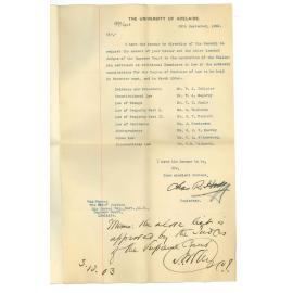 His Hon the Chief Justice Samuel James Way - Adelaide - Judges approve of Additional Examiners for Law