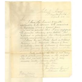 William Lake - Macclesfield - Exemption from attendance at lectures