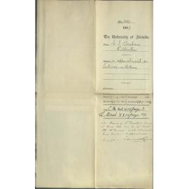 Ellen I Benham - Gilberton - Appointment as Lecturer in Botany