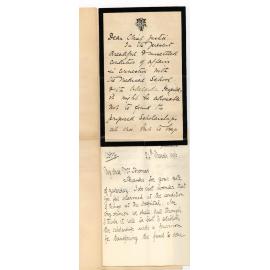 Mrs Eleanor Davies Thomas - Blackwood - Forwarded by the Chancellor Proposed Medical Scholarships