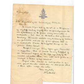 H Girdlestone - Head Masters Colleges and Schools - Replies to circular Letter - Discontinuance of Dictionaries for Junior Public Examination