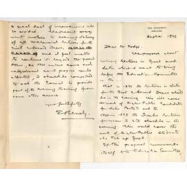 Professor Edward von Blomberg  Bensley - The University - With reference to alterations in Greek and Latin Classes