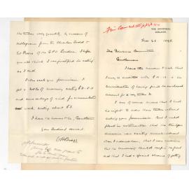 Professor William Henry Bragg MA - Grant for £10-13-11