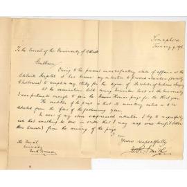 Julian Augustus Romaine Smith - Semaphore - Concerning the Dr Davies Thomas Scholarship