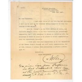 The Right Honourable Samuel James Way - S W London - Concerning the Signing of Queens Address and other matters