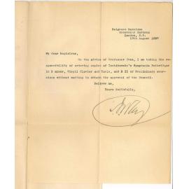 Right Honorable Samuel James Way - London - Re ordering Musical Publications