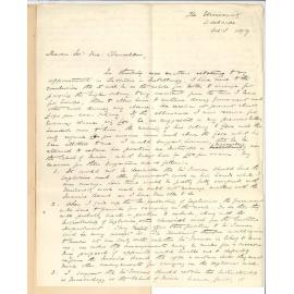 Professor Edward Henry Rennie to the Vice Chancellor - Concerning the Metallurgy Scheme etc