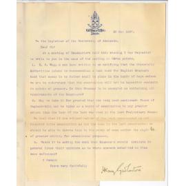 Reverend Henry Girdlestone - St Peters College - Regarding Textbooks for Preliminary Exam 1898