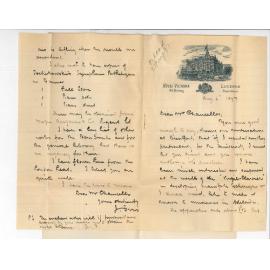 Professor Joshua Ives to Chancellor - Authority to purchase Clavier and Music