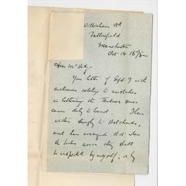 Professor Horace Lamb - Manchester - England - Lettering of Teubner Classics by Messrs Hatchards