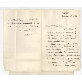 Professor Joshua Ives Mus Bac - University - Meeting of Board of Musical Studies