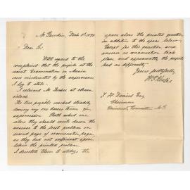 Carl Louis Spehr - Mount Gambier - Complaint about Examination in Theory of Music