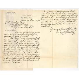 Mortimer Stuckey - Adelaide - Omission congratulations at Commemoration