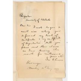 James B Lewis - Kooringa - Medical Certificates - Certificate of Registration