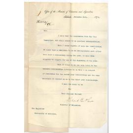 The Honourable Richard Butler - Minister of Education - Entrance and Undergraduate Scholarships