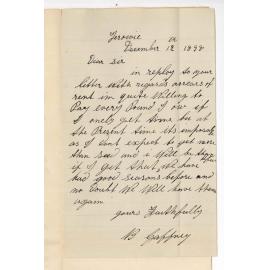 B Gaffney - Terowie - Concerning Arrears of Rent