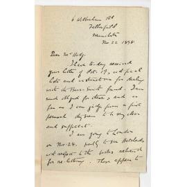 Professor Horace Lamb - Manchester - Concerning Barr Smith books