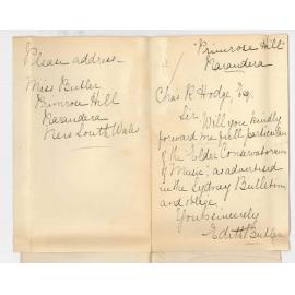 Edith Butler - Narandera - Full particulars re Elder Conservatorium