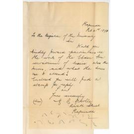 Miss Mabel R Nicolle - Kapunda - Particulars Conservatorium and hours students must attend